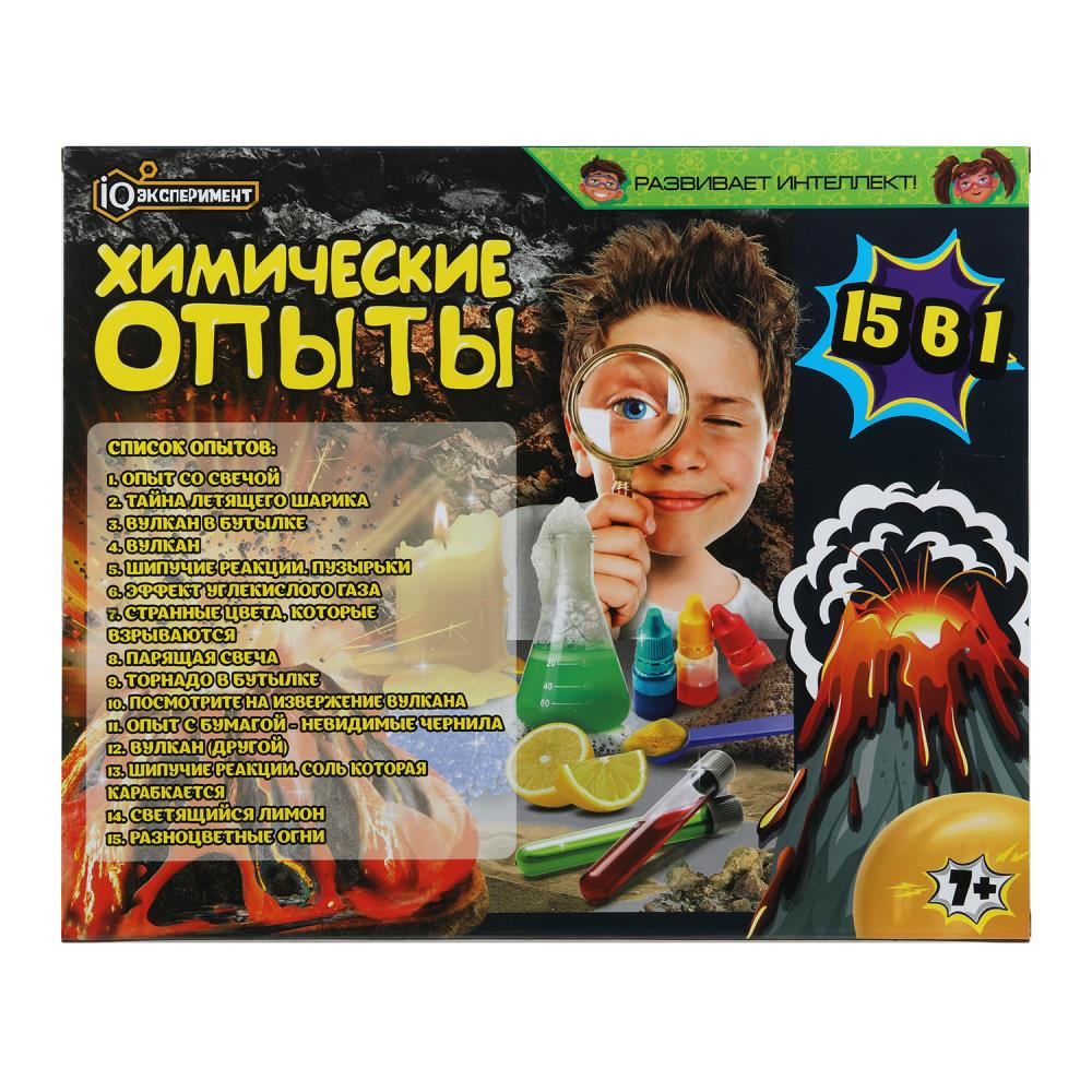 Набор опыта химии, 15-в-1 IQ Эксперимент в кор.8шт