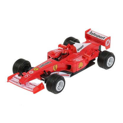 F1-17FR-S 300061 Машина металл СУПЕРКАР Ф1 17 см, инерция, красн, кор. Технопарк в кор.48шт