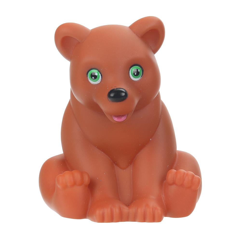 Игрушка пластизоль для ванны мишка, в сетке КАПИТОШКА в кор.2*144шт