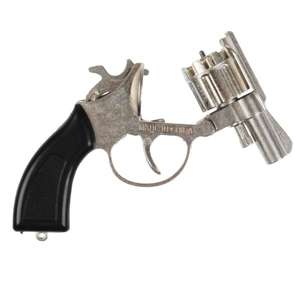 Револьвер для стрельбы поршнями 8 зарядов, металл, блист.15*20*5см ИГРАЕМ ВМЕСТЕ в кор.6*24шт