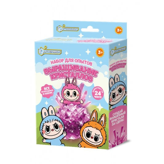 Набор по выращиванию кристаллов веселый монстрик в кор. IQ Эксперимент в кор.100шт