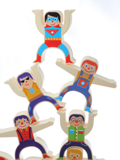 Jeux de jouets pour bébés, série "Акробаты", 24 pièces