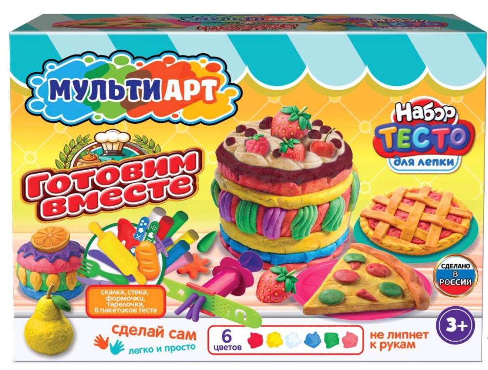 Набор для лепки готовим вместе, 24 см MultiArt в кор.8шт