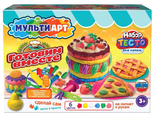 Набор для лепки готовим вместе, 24 см MultiArt в кор.8шт