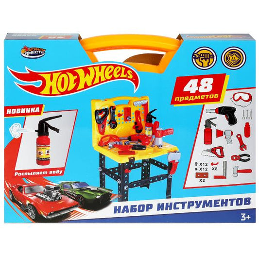 Набор инструментов ХОТ ВИЛС пл.чемодан 40,4*31,5*6,6см ИГРАЕМ ВМЕСТЕ в кор.2*12шт