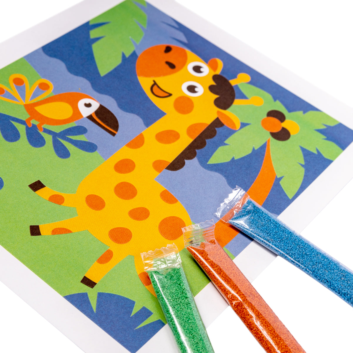 Набор для творчества. Fresque en poids "Жираф" (7 feuilles, 188x217 mm)