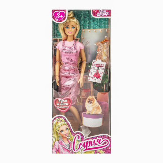 Кукла 29см София, руки и ноги сгиб., кор КАРАПУЗ в кор.24шт