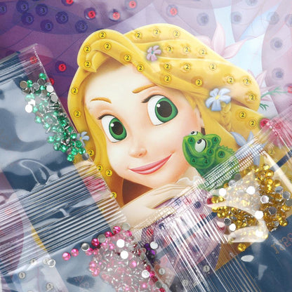 Mosaïque d'album 15*15, en corbeau, princesses, МУЛЬТИ АРТ en cor.48шт