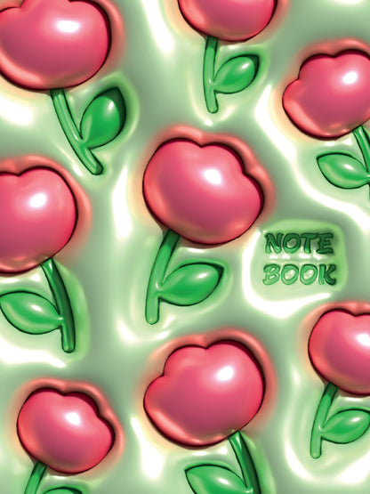 MyArt. БЛОКНОТ в клетку 3D. Цветочки