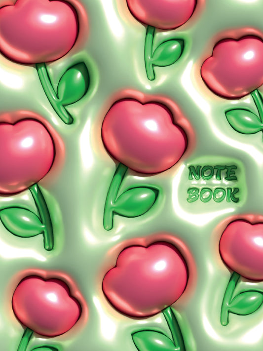 MyArt. БЛОКНОТ в клетку 3D. Цветочки