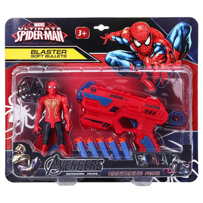 Бластер с мягкими пулями и фигуркой, блистер 33*17*5см - в кор.2*32шт