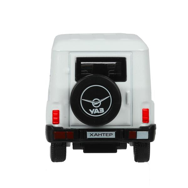Машина металл УАЗ ХАНТЕР длина 10,5 см, инерция, белый, кор. Технопарк в кор.2*36шт