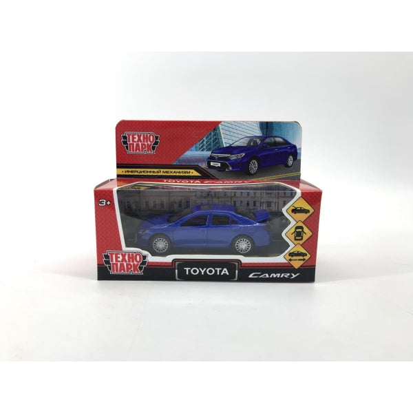 Машина металл TOYOTA CAMRY 12 см, двери, багаж, инерц. синий ,кор Технопарк в кор.2*36шт