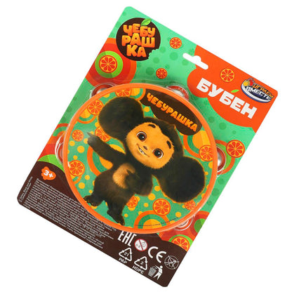 Бубен Чебурашка блист.20,4*28*4см ИГРАЕМ ВМЕСТЕ в кор.96шт