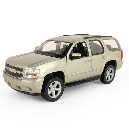 Welly. Машинка 1:24 "Chevrolet Tahoe" метал., открыв. передние дв. и кап., арт.22509W серебристая