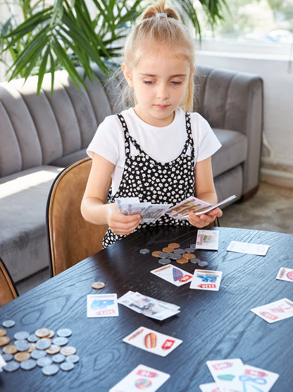 ИГРА НАСТОЛЬНАЯ "ИГРАЕМ В МАГАЗИН. ДЕНЕЖКА" в кор.22шт