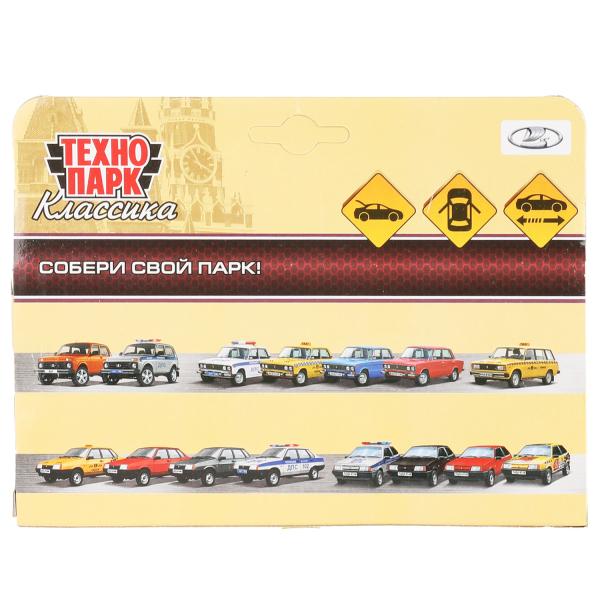 Машина металл LADA -2108 "СПУТНИК", 11,7 см, двери, баг., ин., красный, кор. Технопарк в кор.2*36шт