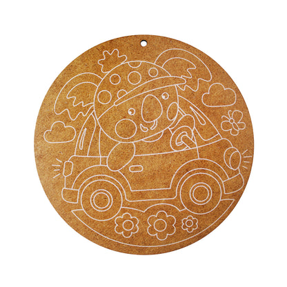 Набор для творчества Роспись по дереву "Коала" (круг, большой конверт)