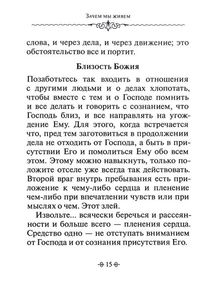 Зачем мы живем. По творениям святителя Феофана Затворника