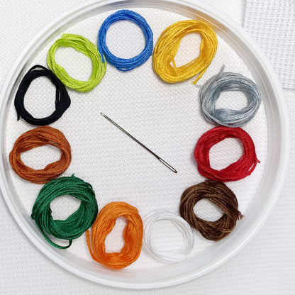 Набор для творчества. Вышивка "Котенок" (с рамкой и пяльцами)