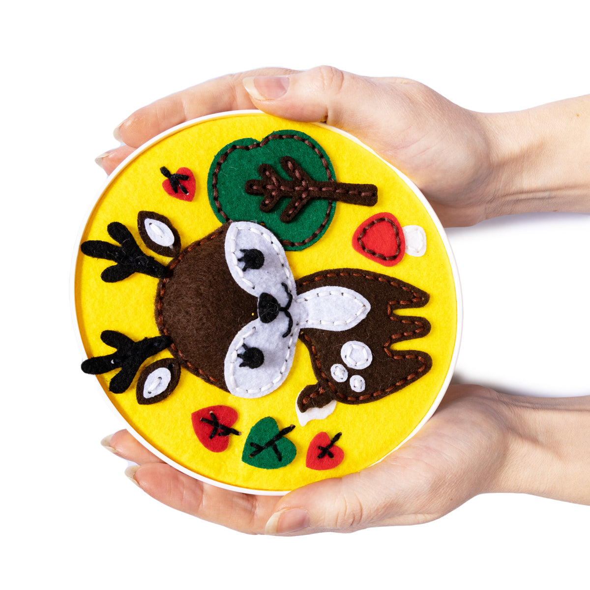 Набор для творчества. Панно из фетра на пяльцах "Олененок"