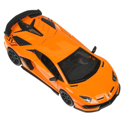 Машина металл свет-звук lamborghini aventador svj, 15,5 см, двери, инерция Технопарк в кор.2*24шт