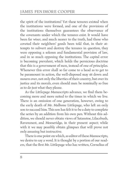 The Chainbearer; or, The Littlepage Manuscripts = Землемер: кн. на англ.яз