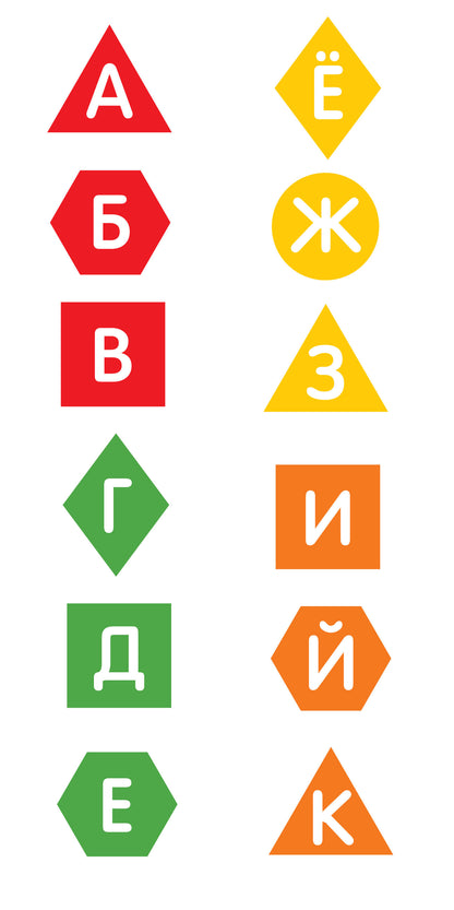 Игра настольная "Алфавит. Расшифруй и прочитай" (деревянные буквы-фишки)