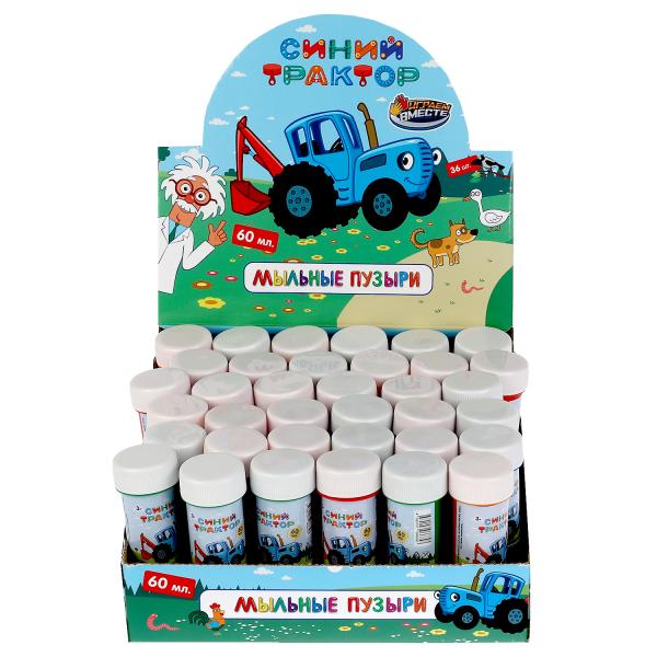 Играем вместе. Мыльные пузыри "Синий трактор" 60 мл арт.01031-60ЭД