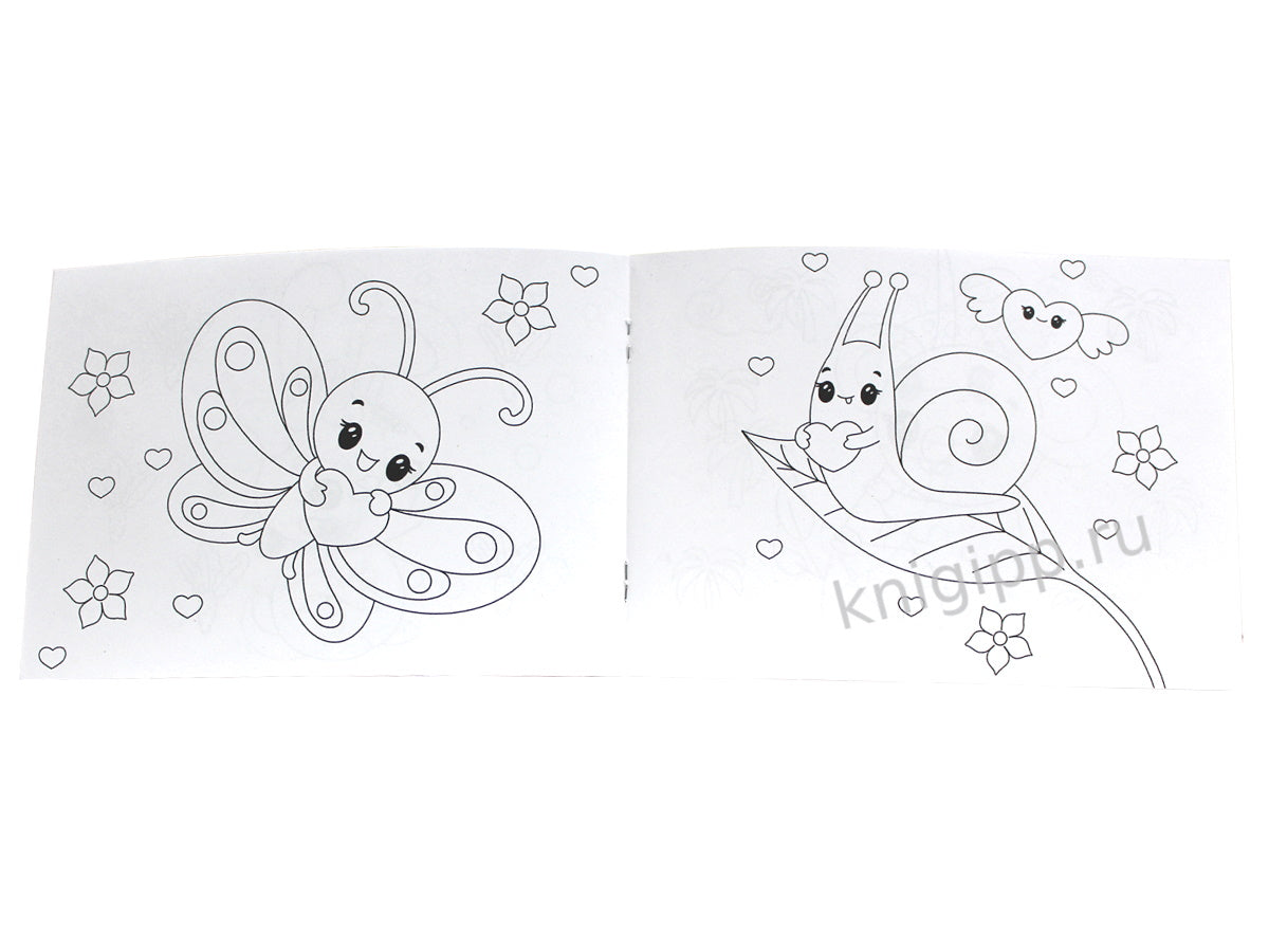 РАСКРАСКИ А5 эконом. альбомные. КАВАЙИ