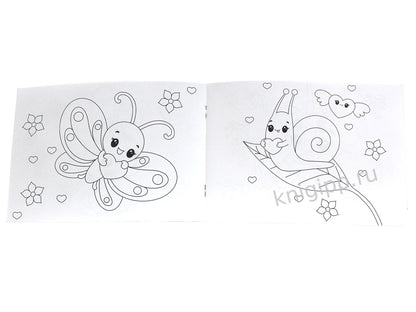 РАСКРАСКИ А5 эконом. альбомные. КАВАЙИ