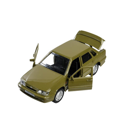 Machine en métal vaz-2115 "samarra" d'une longueur de 12 cm, double, sero-zeleny, cor. Parc technologique dans le cor.2*36шт