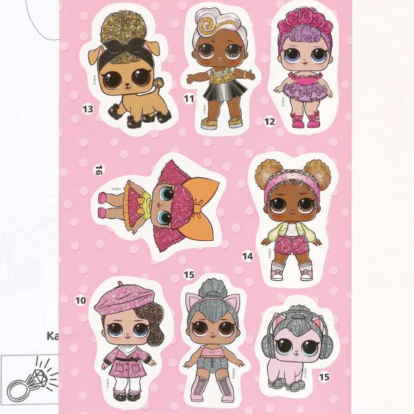 Веселые подружки. Лол. (Первая раскраска с вырубкой в обложке и глиттер. наклейками). Умка в кор50шт