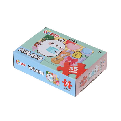 Molang. Пазлы классические в коробке. Пазл 35 деталей. 90х65х25 мм. Умные игры в уп.32шт в кор.8уп