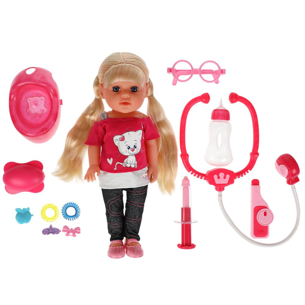 Кукла функциональная БАРБАРИКИ Полина 35см, озвуч, набор доктора, 3акс,кор КАРАПУЗ в кор.8шт