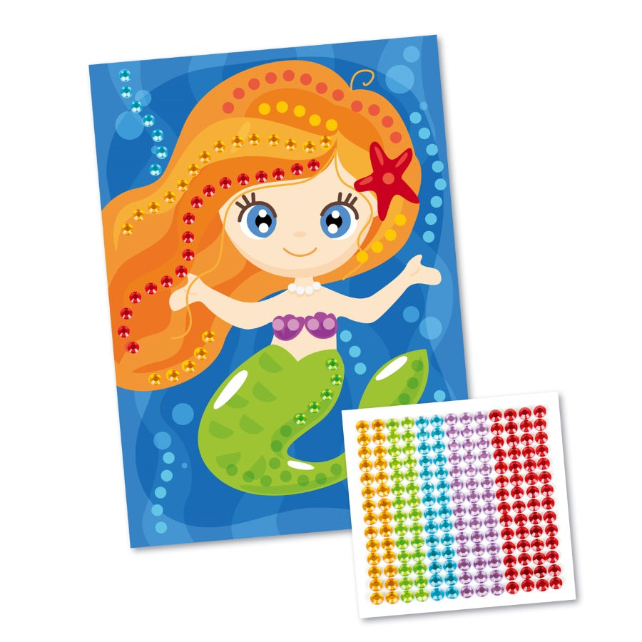 Набор для творчества. Рисунок из страза "Рыжая русалка"