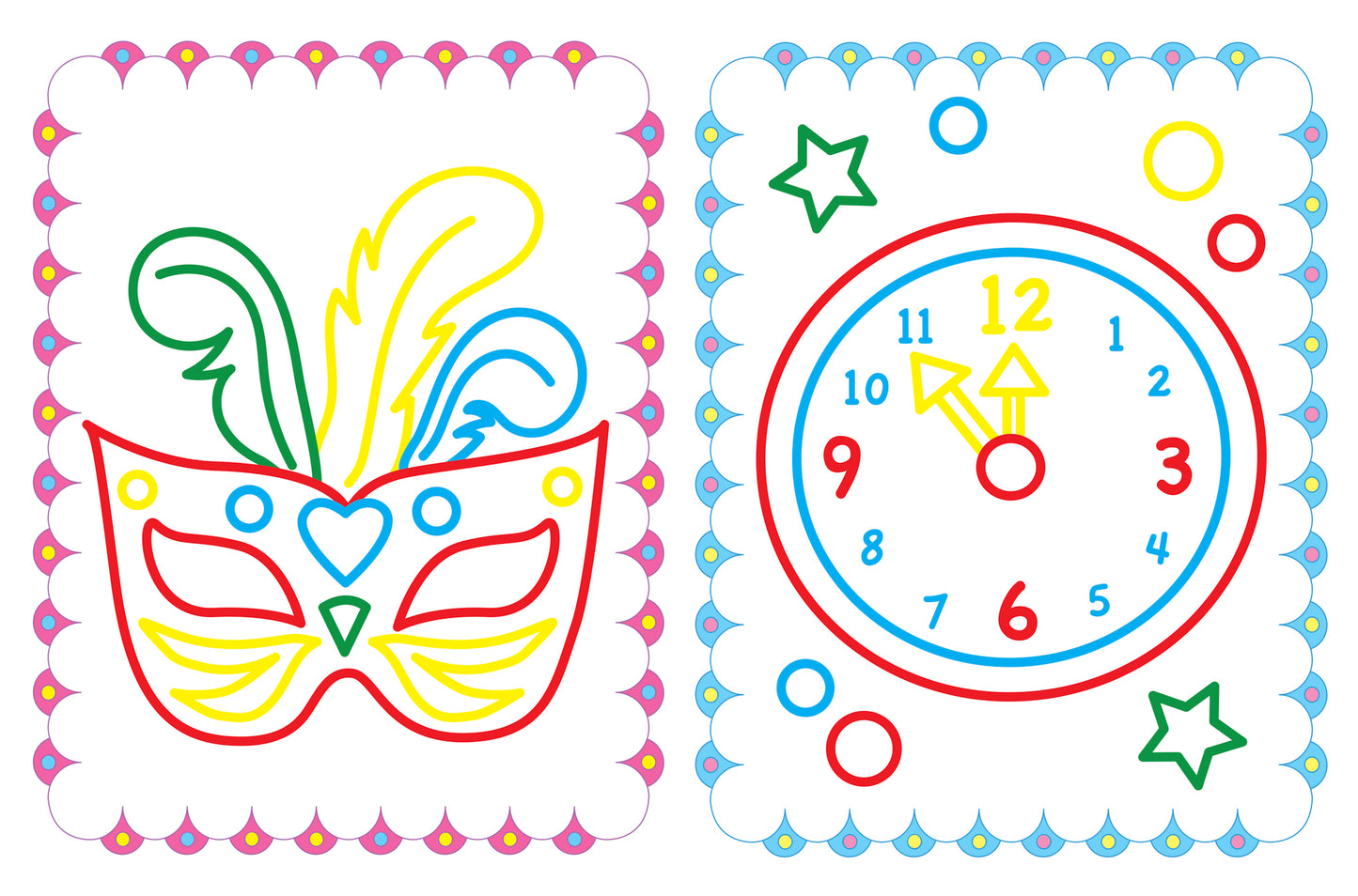 Новогодняя сказка: книжка-раскраска