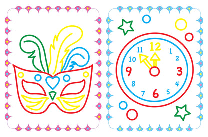 Новогодняя сказка: книжка-раскраска