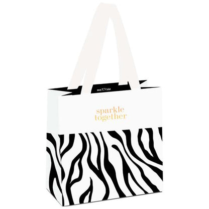 Пакет подарочный 20*20*10см, MESHU "Animal print", отд. фольгой, матовая ламинация