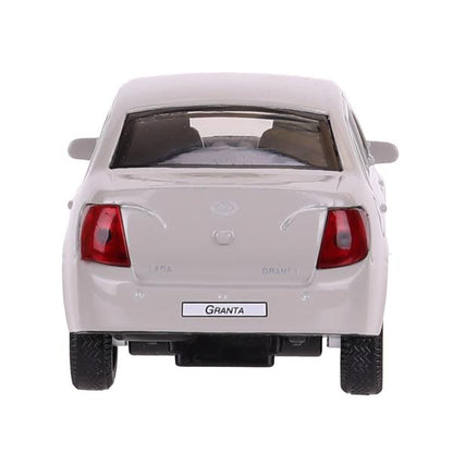 Машина металл LADA granta 11,5 см, двери, инерц, серебристый, кор. Технопарк в кор.2*36шт