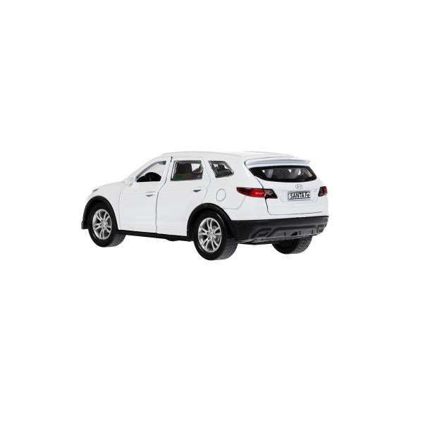 Machine en métal HYUNDAI SANTAFE 12 cm, double, bagage, acier, blanc, cor. Parc technologique dans le cor.2*36шт