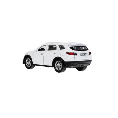 Machine en métal HYUNDAI SANTAFE 12 cm, double, bagage, acier, blanc, cor. Parc technologique dans le cor.2*36шт