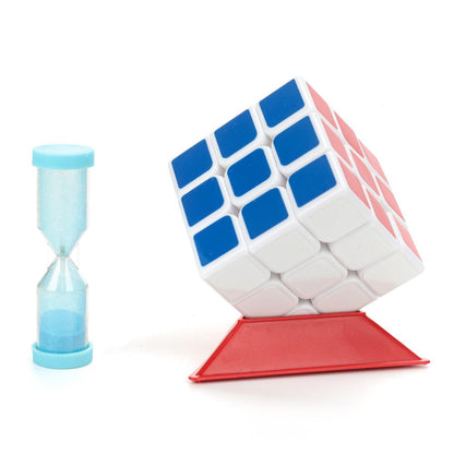 Логический игровой кубик 3х3, часы песочные, блист.12*18*8см ИГРАЕМ ВМЕСТЕ в кор.2*96шт