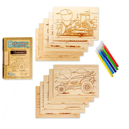 Выжигание. Доски для выжигания 10 шт "Спецтехника"