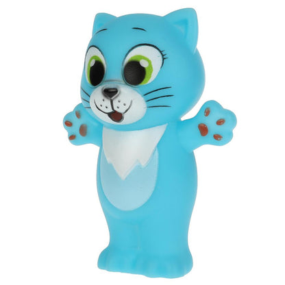 Игрушка для ванны котик 9 см, в сетке, КАПИТОШКА в кор.2*240шт