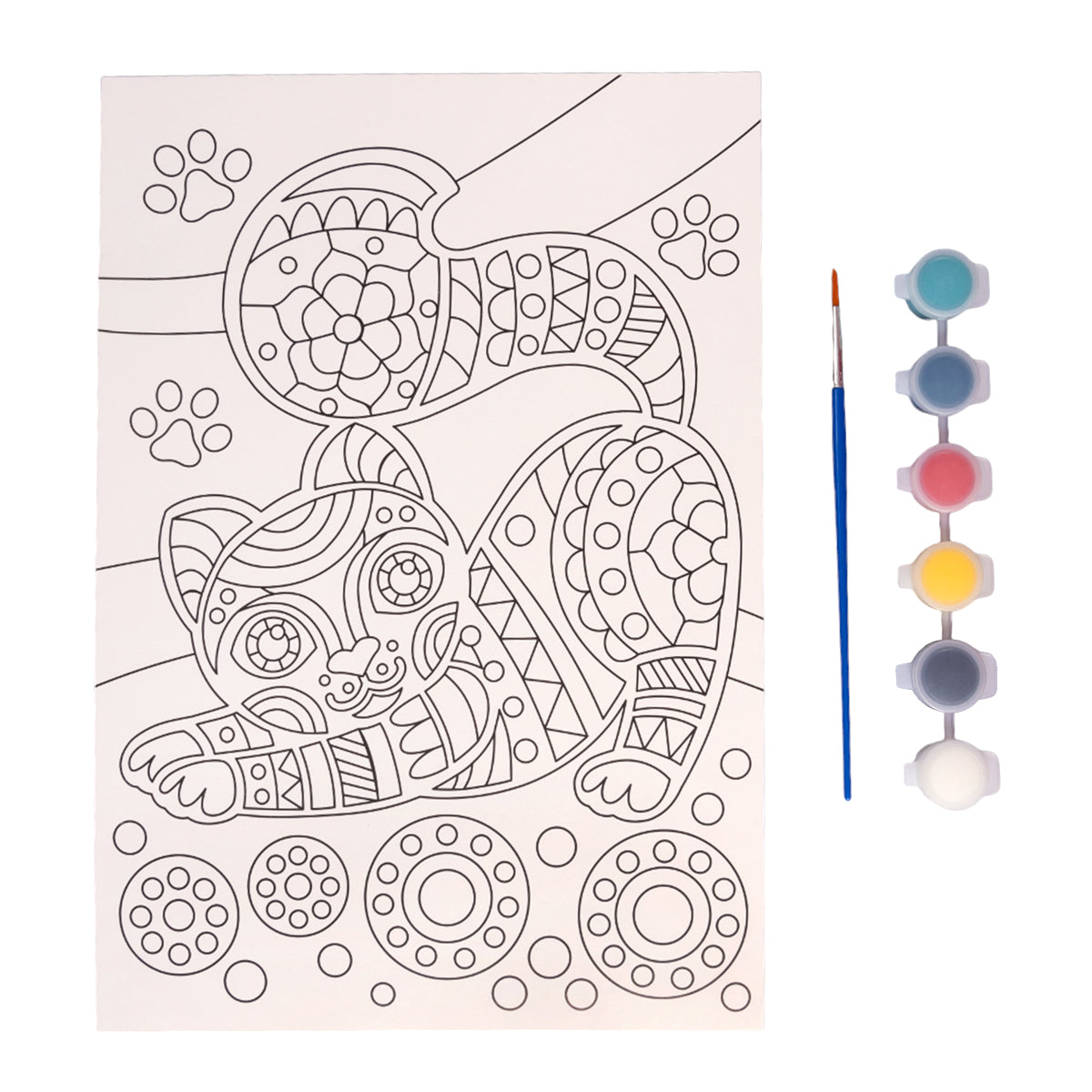 Набор для творчества. Раскраска "Котик"