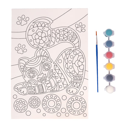 Набор для творчества. Раскраска "Котик"