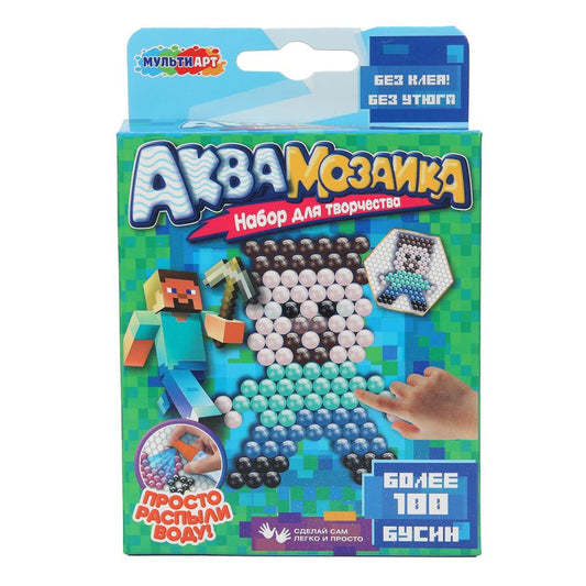 Аквамозаика 100 бусин мир пикселей МУЛЬТИ АРТ в кор.48шт