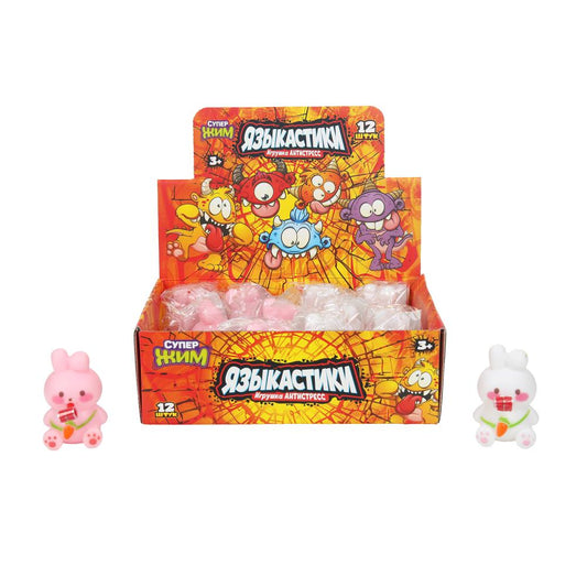 Супер мялка антистресс мялка языковстики,свет Супер Жим уп-12шт в кор.12уп