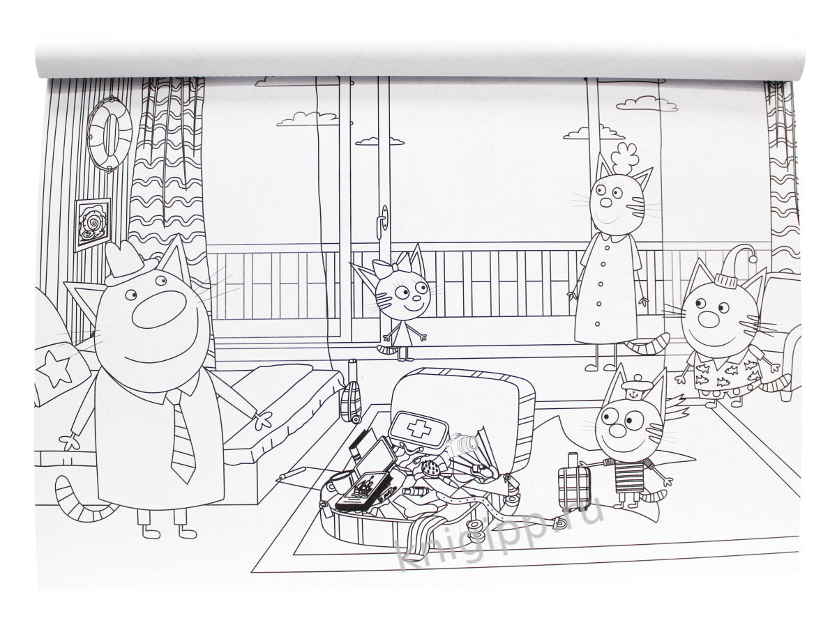 МАКСИ-ПОСТЕР. ТРИ КОТА И МОРЕ ПРИКЛЮЧЕНИЙ